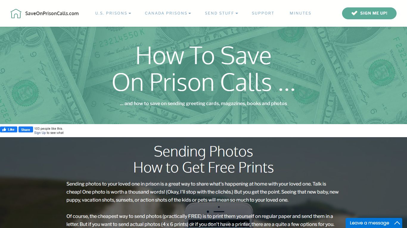 Send Photos to Inmates - Free Prints - Save On Prison Calls